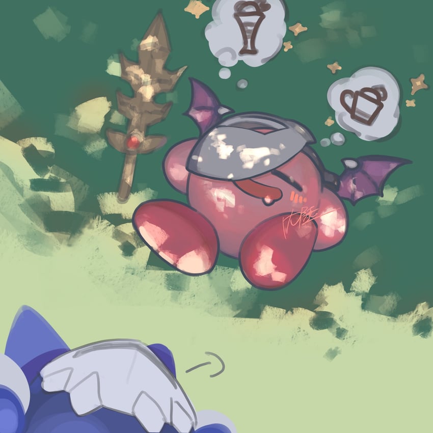 kirby, meta knight, sword kirby, and meta knight sword kirby (kirby and 1 more) drawn by n4_sukihoudai