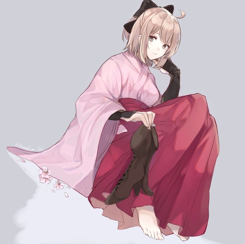 okita souji (fate and 1 more) drawn by yurumawari
