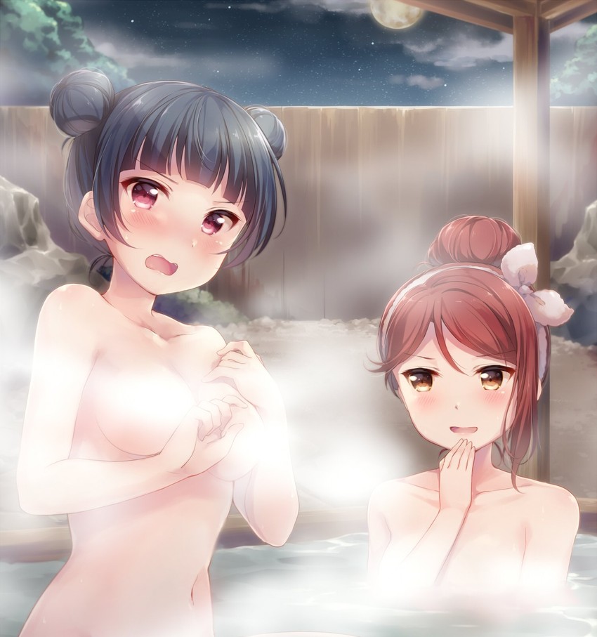 tsushima yoshiko and sakurauchi riko (love live! and 1 more) drawn by hazuki_(sutasuta)