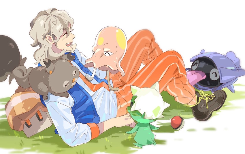 arven, shellder, skwovet, toedscool, nacli, and 1 more (pokemon and 1 more) drawn by ch_walnut