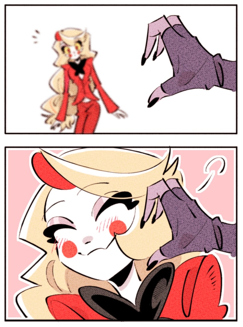 charlie morningstar and vaggie (hazbin hotel) drawn by yasutak1192