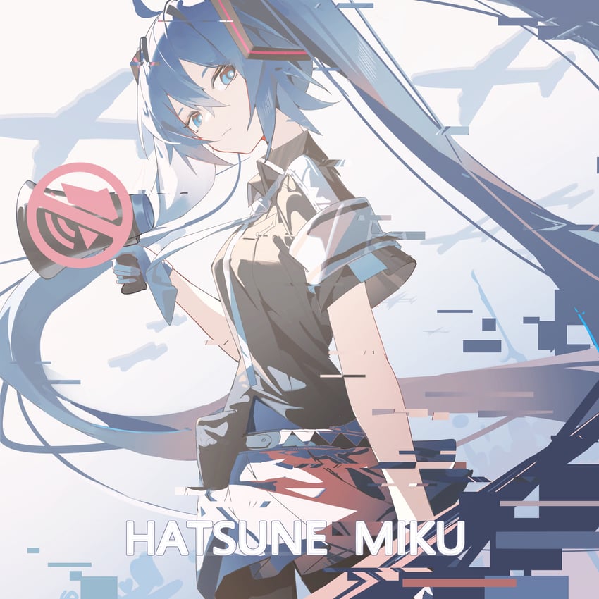 hatsune miku (vocaloid and 1 more) drawn by qtian