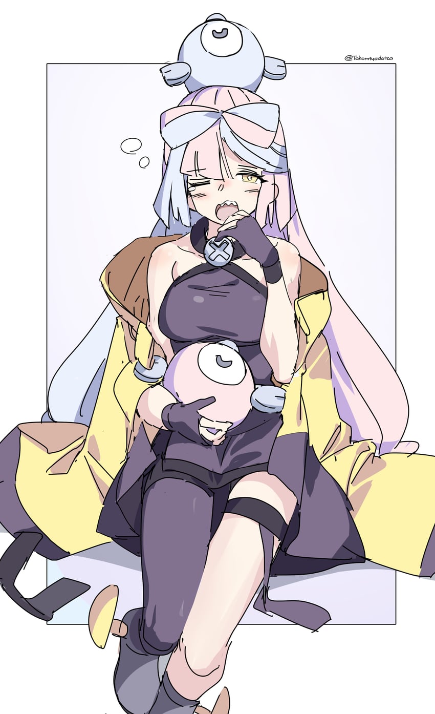 iono and magnemite (pokemon and 1 more) drawn by huanxiang_huifeng