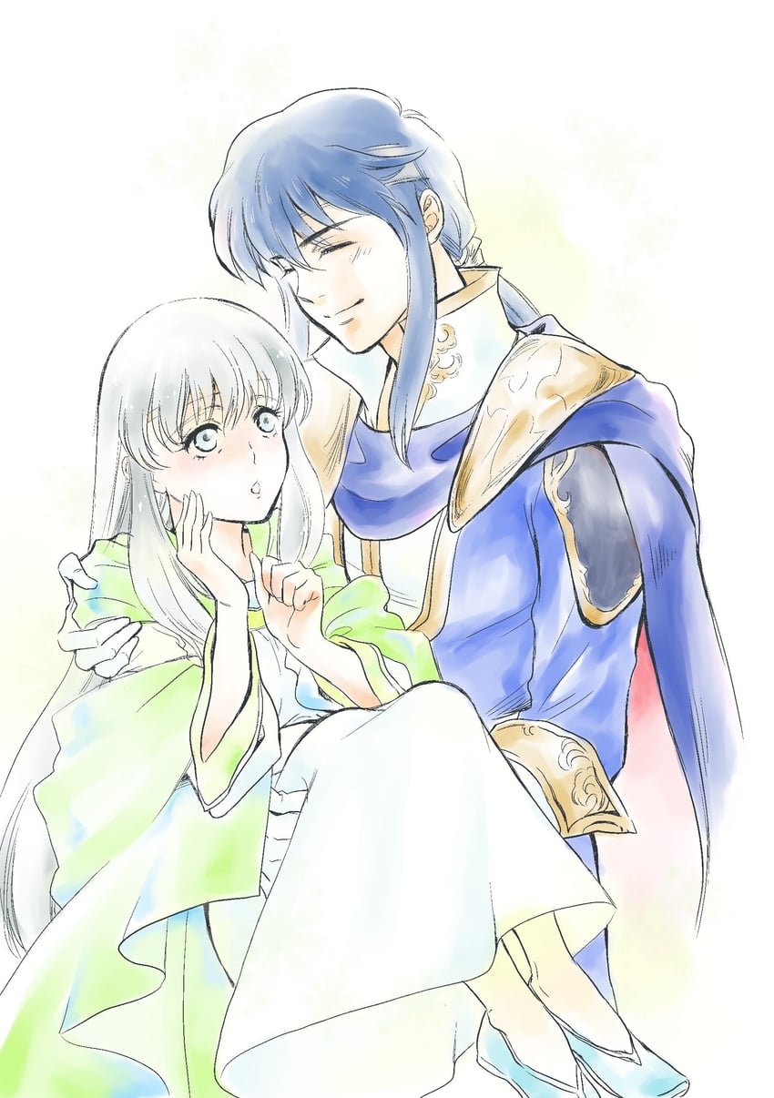 seliph and julia (fire emblem and 1 more) drawn by kansaidoyako
