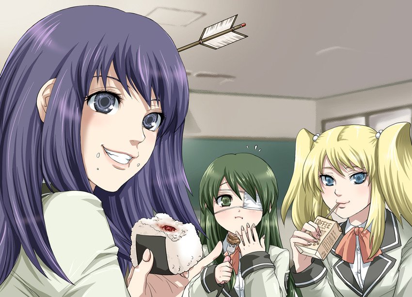 hoshino yachiho, itoi kaede, and narahara kei (noberuge) drawn by coco_(nattou)