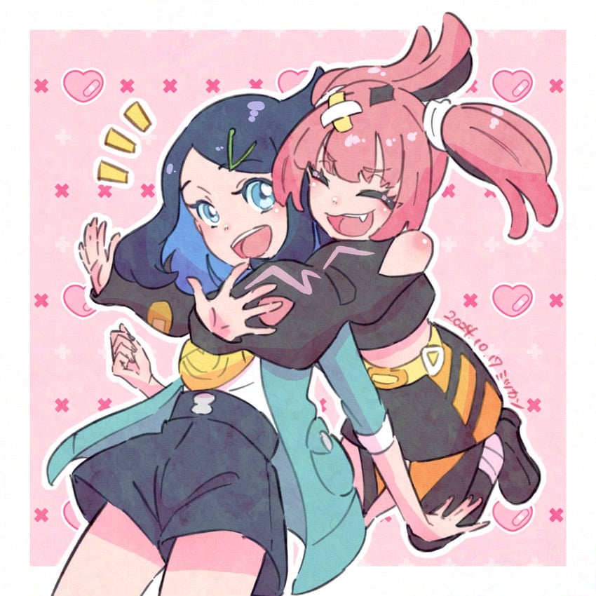 liko and coral (pokemon and 1 more) drawn by catchmgck