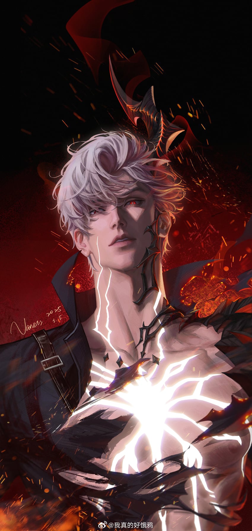 sylus (love and deepspace) drawn by wo_zhen_de_hao_e_ya