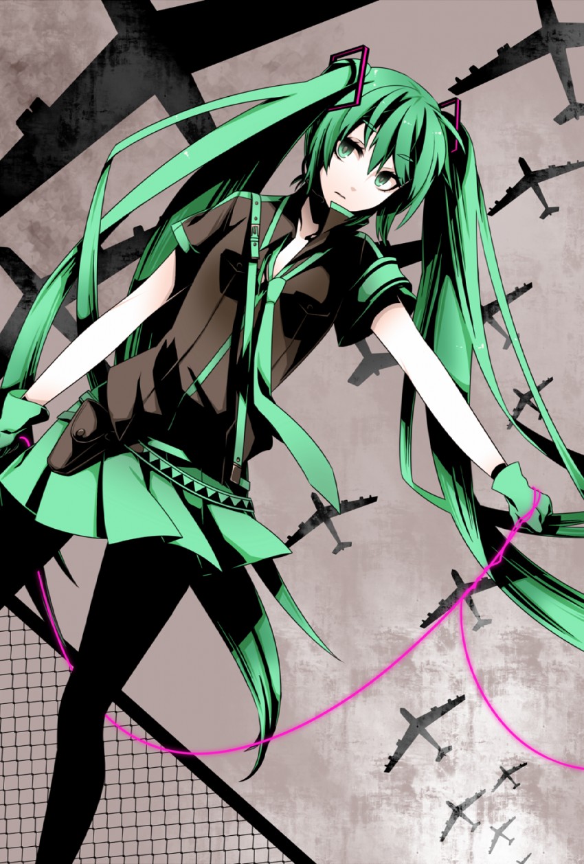 hatsune miku (vocaloid and 1 more) drawn by box85