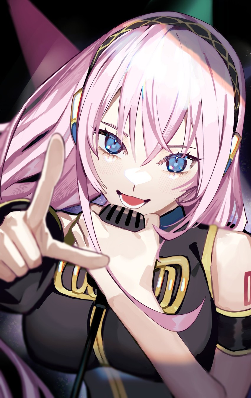 megurine luka (vocaloid and 2 more) drawn by soyaka