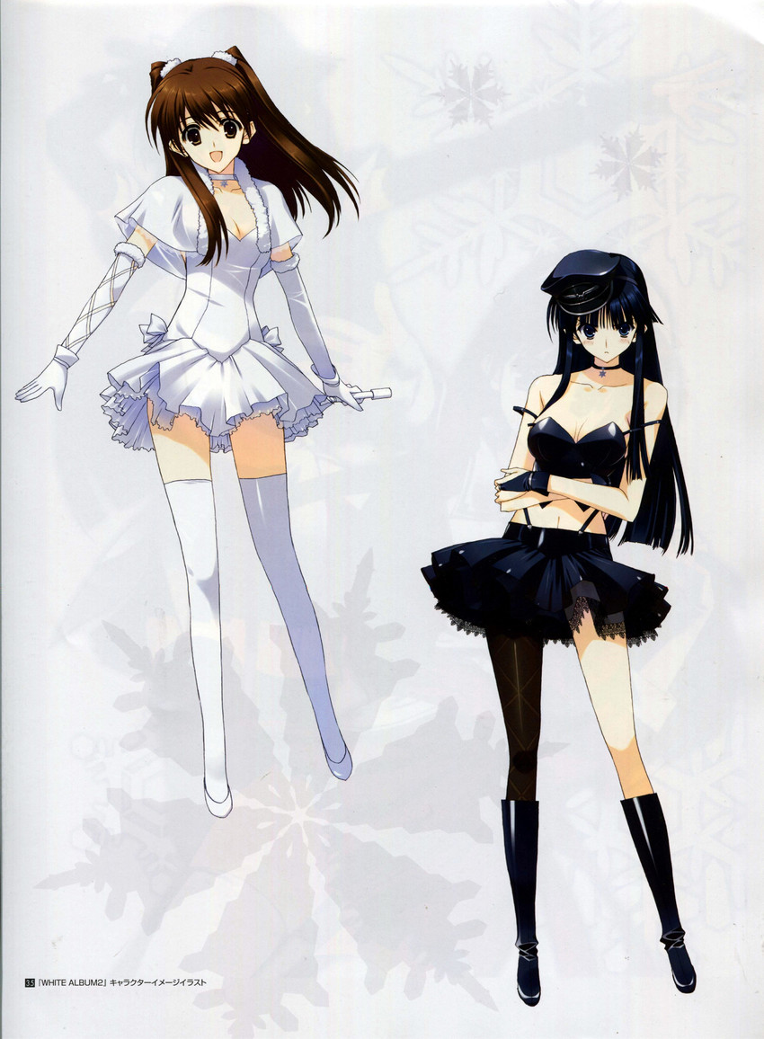 touma kazusa and ogiso setsuna (white album and 1 more) drawn by nakamura_takeshi