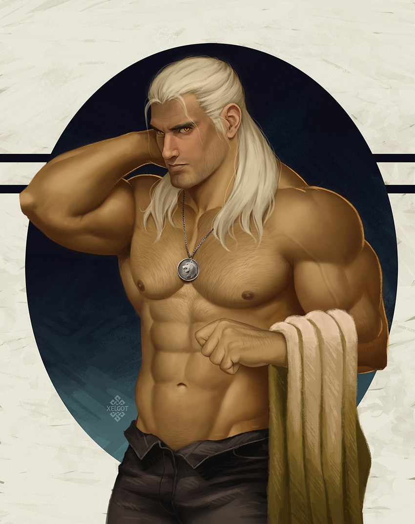 geralt of rivia (the witcher) drawn by xelgot
