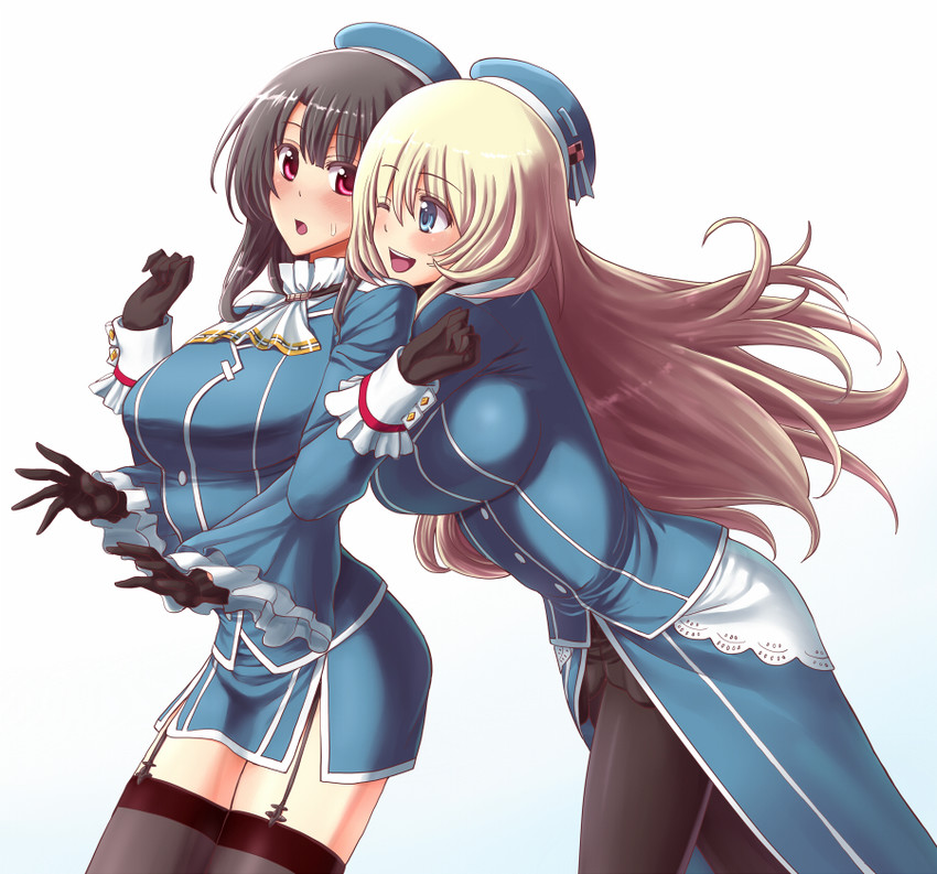 atago and takao (kantai collection) drawn by tatsumiya_motokazu