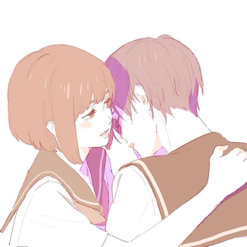 hisaishi kanade and suzuki mirei (hibike! euphonium) drawn by 55bata6rou