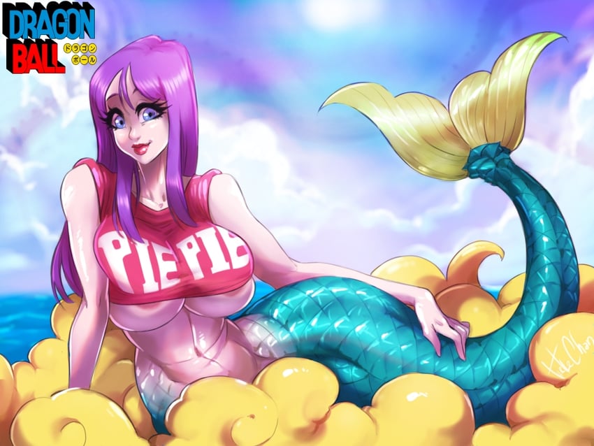 mermaid (dragon ball) drawn by turtlechan