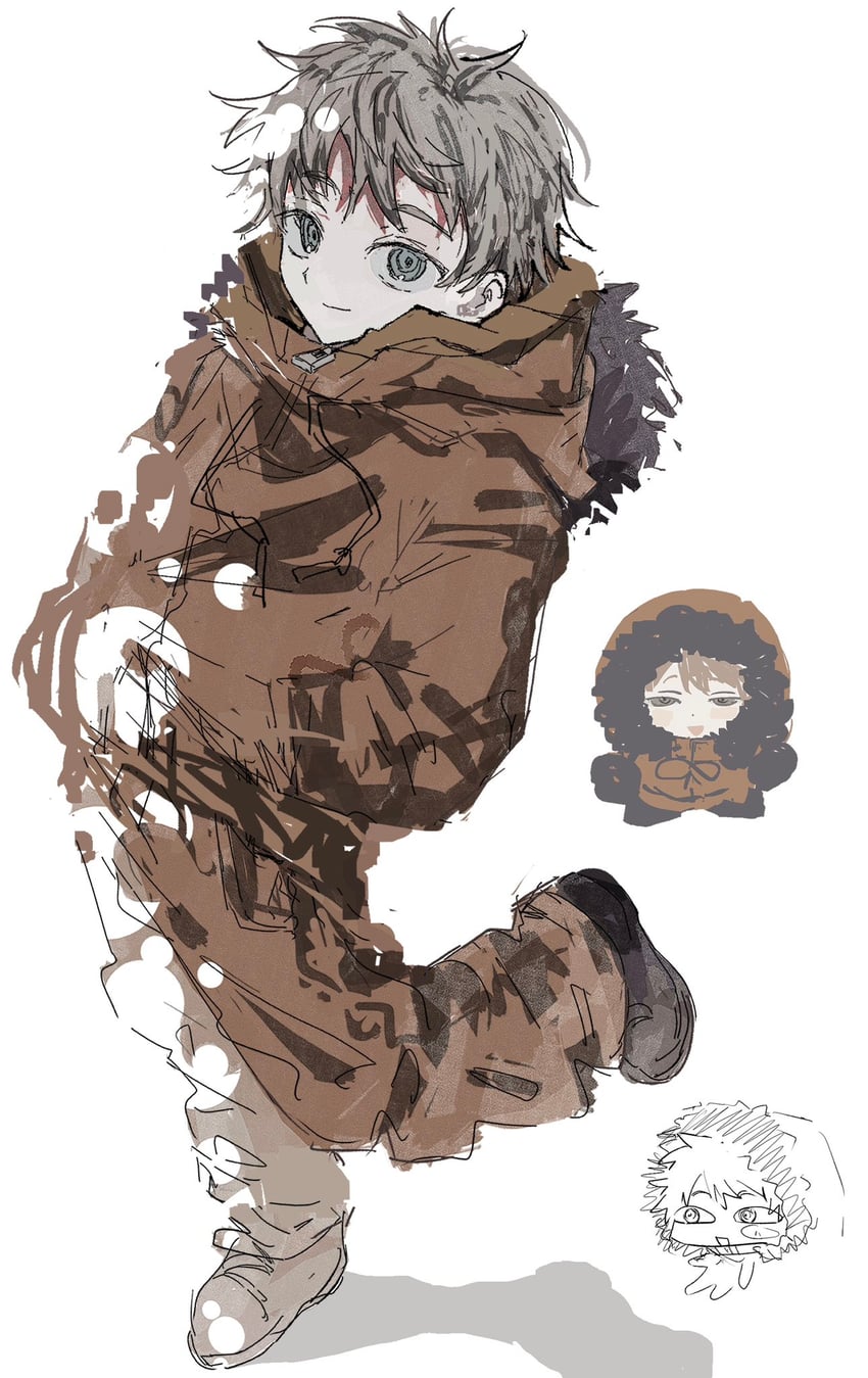 kenny mccormick (south park) drawn by wa_noko