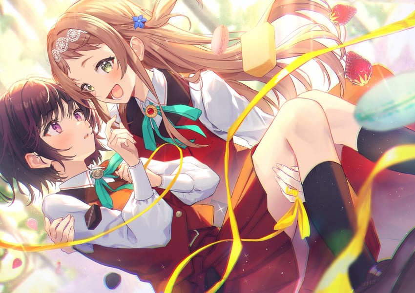 protagonist and tsubaki tsumiki (sukerasono and 1 more) drawn by ichikawa_haru