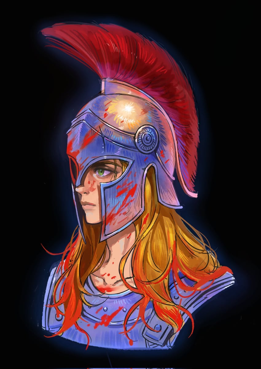 achilles (greek mythology and 1 more) drawn by kokoo0070