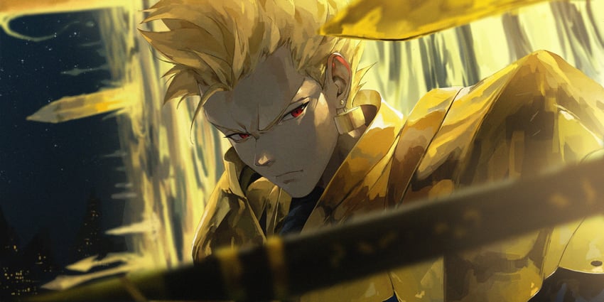 gilgamesh (fate and 1 more) drawn by niri_(eunhaha02)