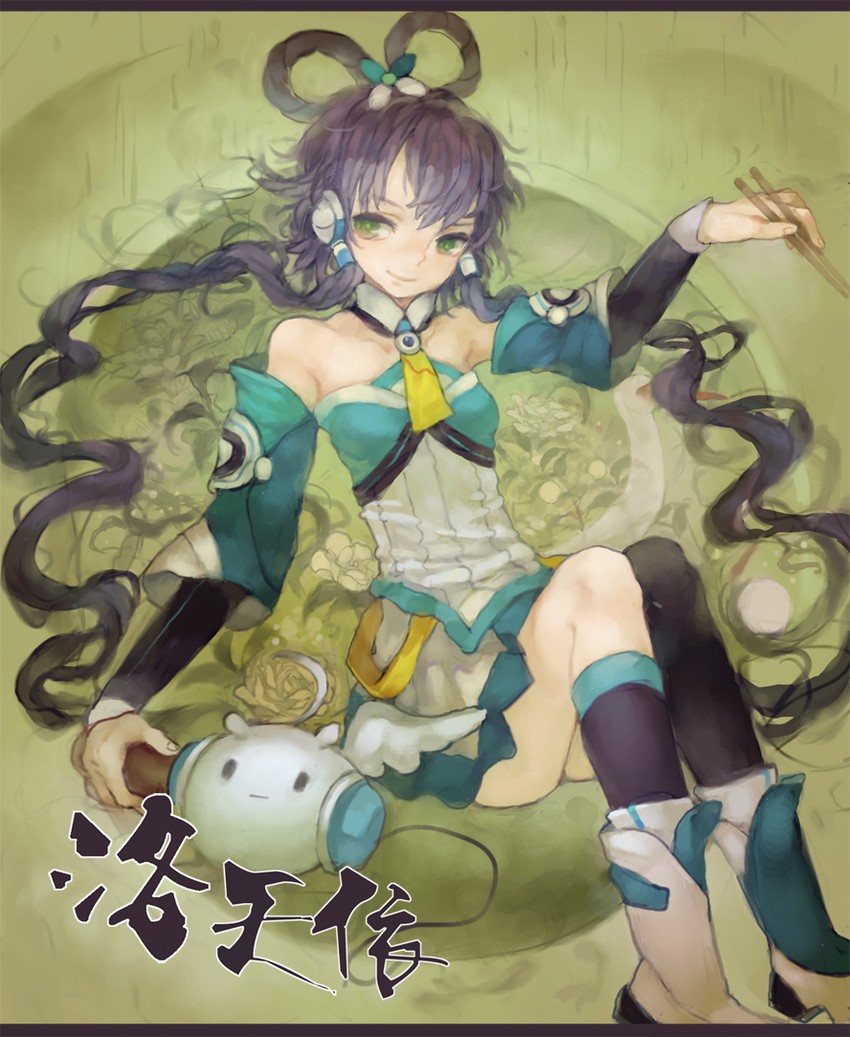luo tianyi and tian dian (vocaloid and 1 more) drawn by moyuvvx