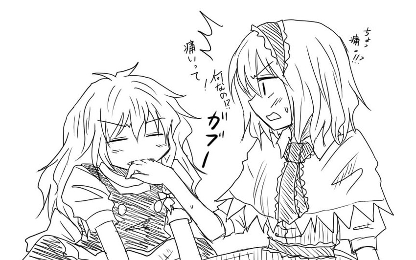 kirisame marisa and alice margatroid (touhou) drawn by kiritani_(marginal)