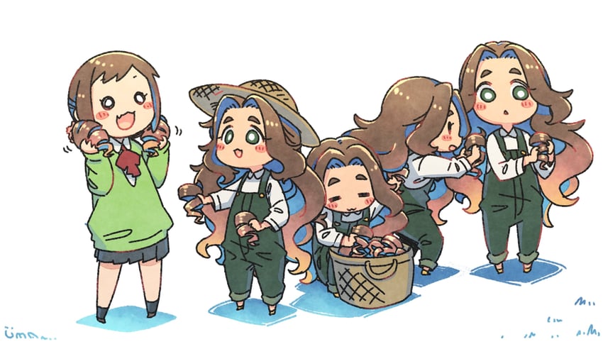 kusakabe wakaba and ohara michiru (idolmaster and 1 more) drawn by enuma_(uma-festival)