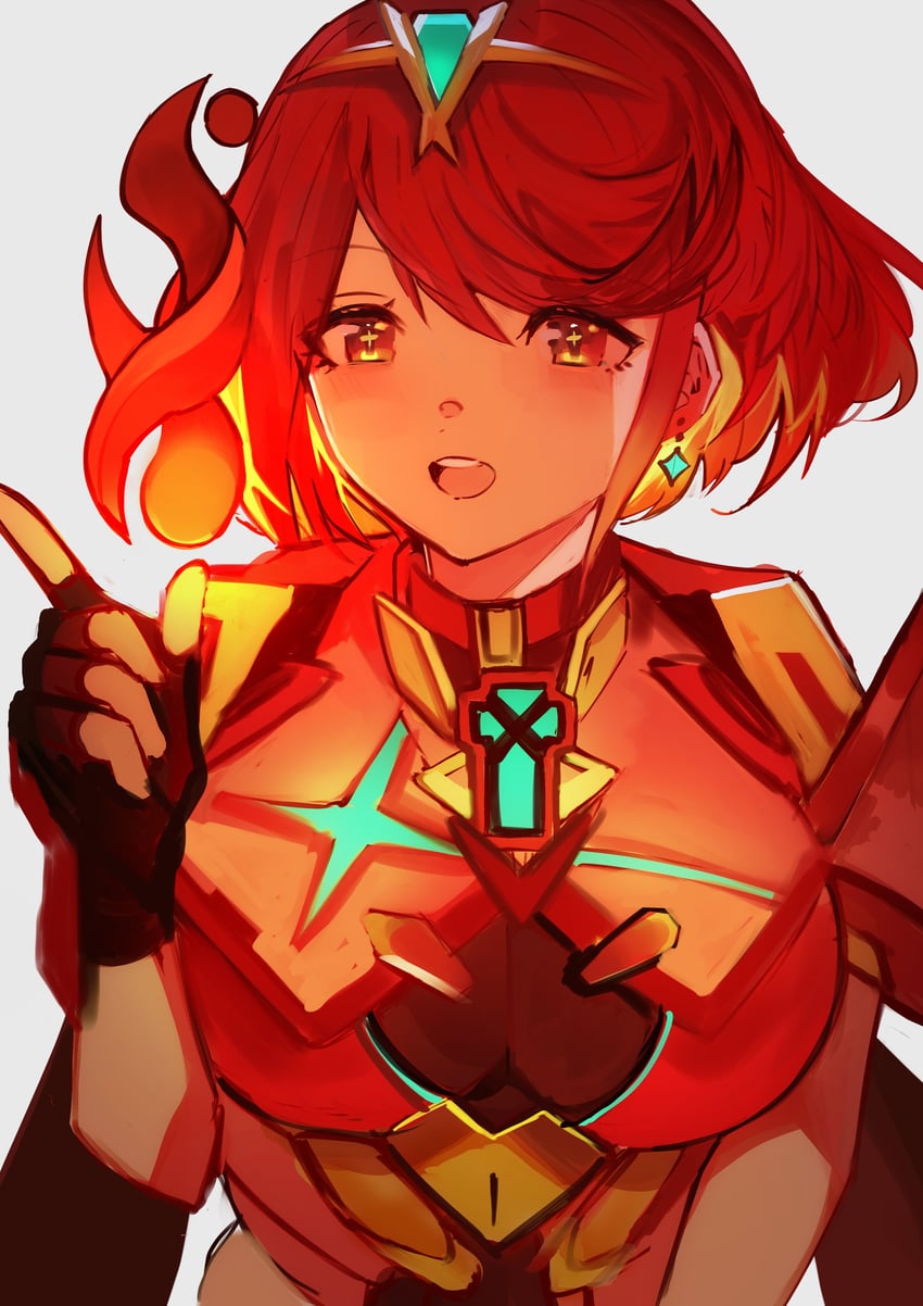 pyra (xenoblade chronicles and 1 more) drawn by tarbo_(exxxpiation)