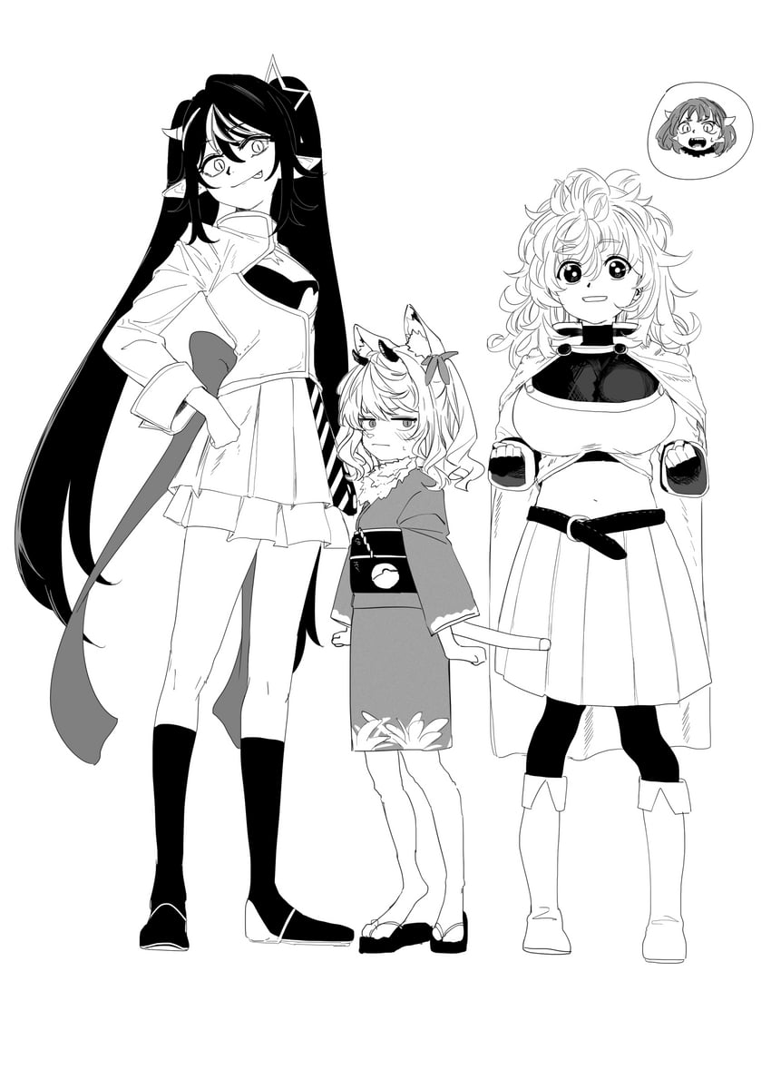 wool pool elysia, mamama, monika, and minerva (mamayuyu) drawn by momoeolia