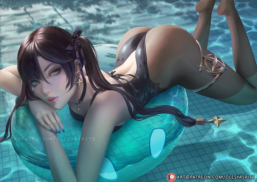 mona (genshin impact) drawn by olesyaspitz