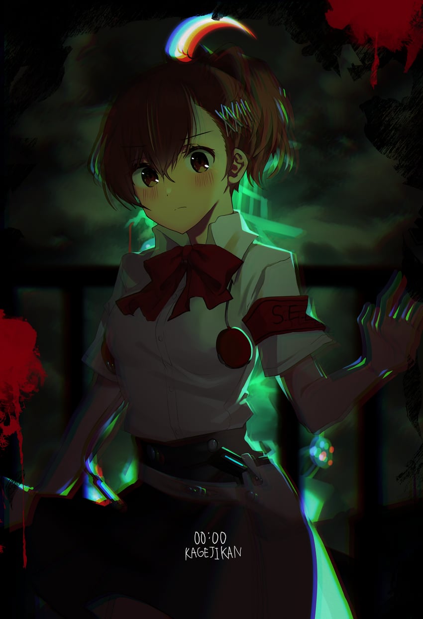 shiomi kotone (persona and 2 more) drawn by mod_(miballdan)