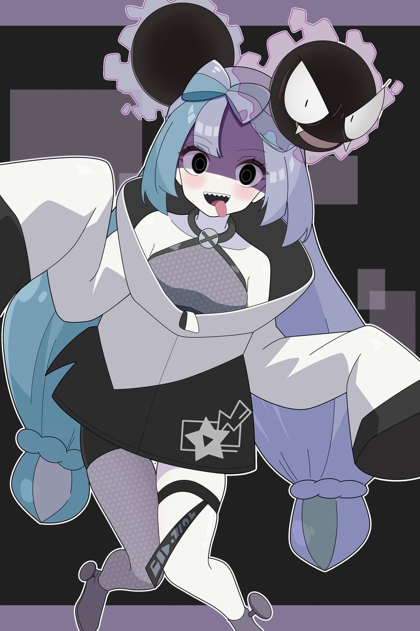 iono and gastly (pokemon and 1 more) drawn by odorukaminoke