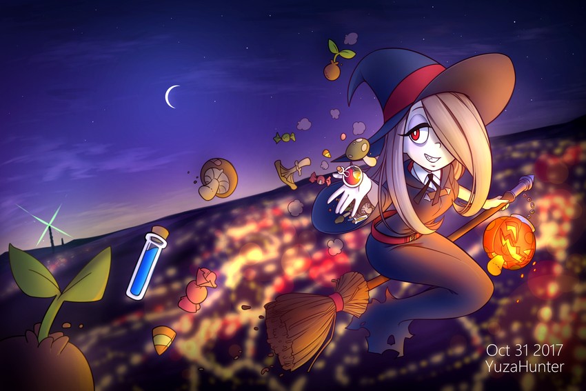 sucy manbavaran (little witch academia) drawn by yuzahunter