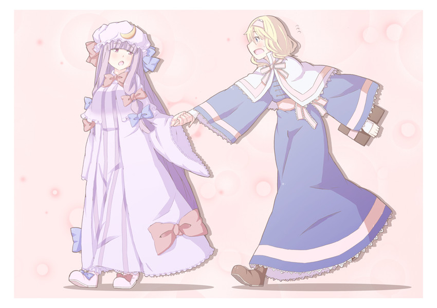 alice margatroid and patchouli knowledge (touhou) drawn by ogata_hiro