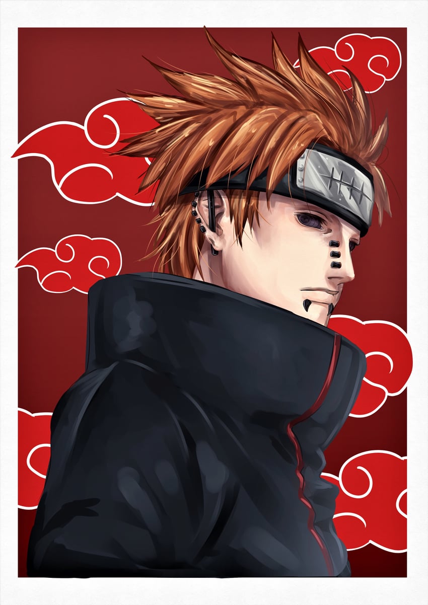pain (naruto and 1 more) drawn by sakana_sakanama