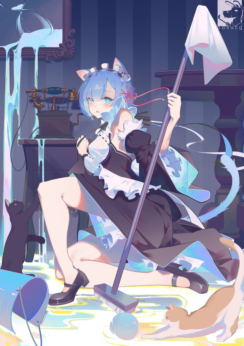 rem (re:zero kara hajimeru isekai seikatsu) drawn by bbsucg