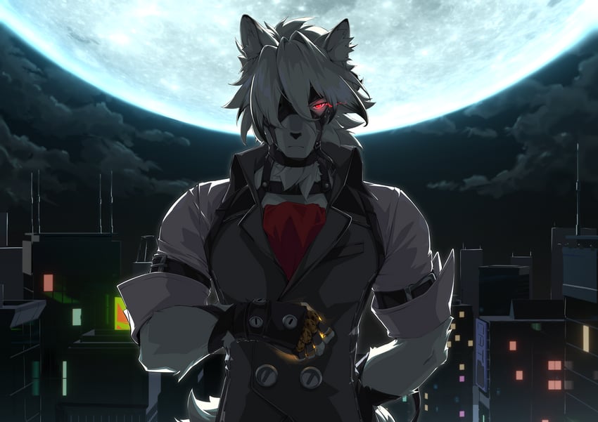 von lycaon (zenless zone zero) drawn by yan_(unicorn404)