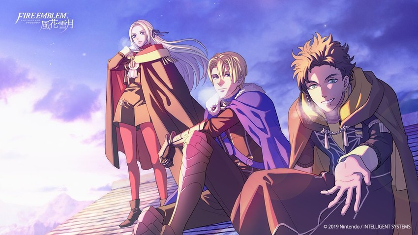 edelgard von hresvelg, dimitri alexandre blaiddyd, and claude von riegan (fire emblem and 1 more)