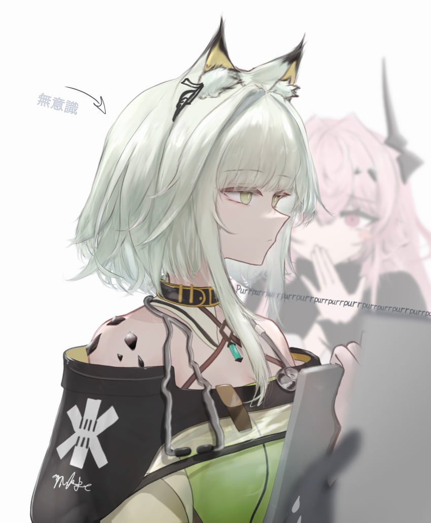 kal'tsit and theresa (arknights) drawn by mebe_(teadia_violet)