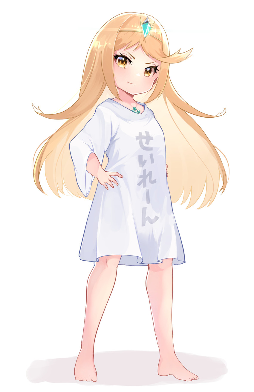 mythra (xenoblade chronicles and 1 more) drawn by risumi_(taka-fallcherryblossom)