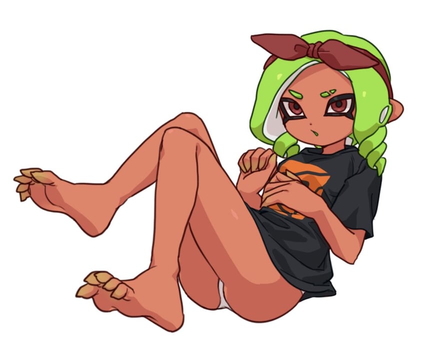 octoling player character and octoling girl (splatoon) drawn by ikki_(gsl_9708)
