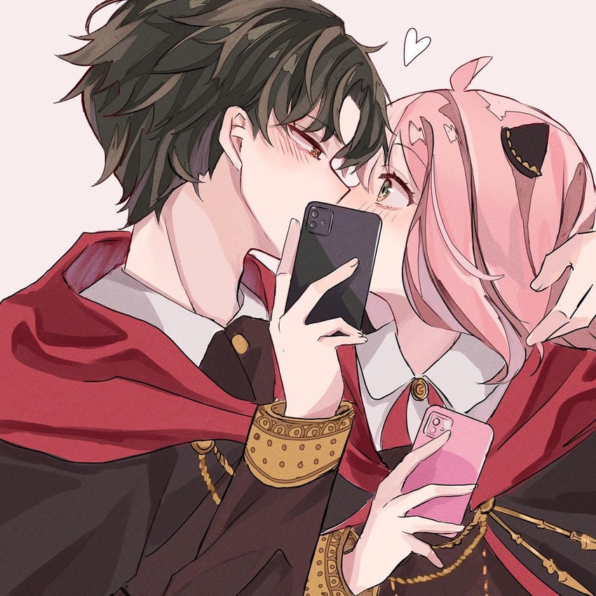 anya and damian desmond (spy x family) drawn by nagihaha