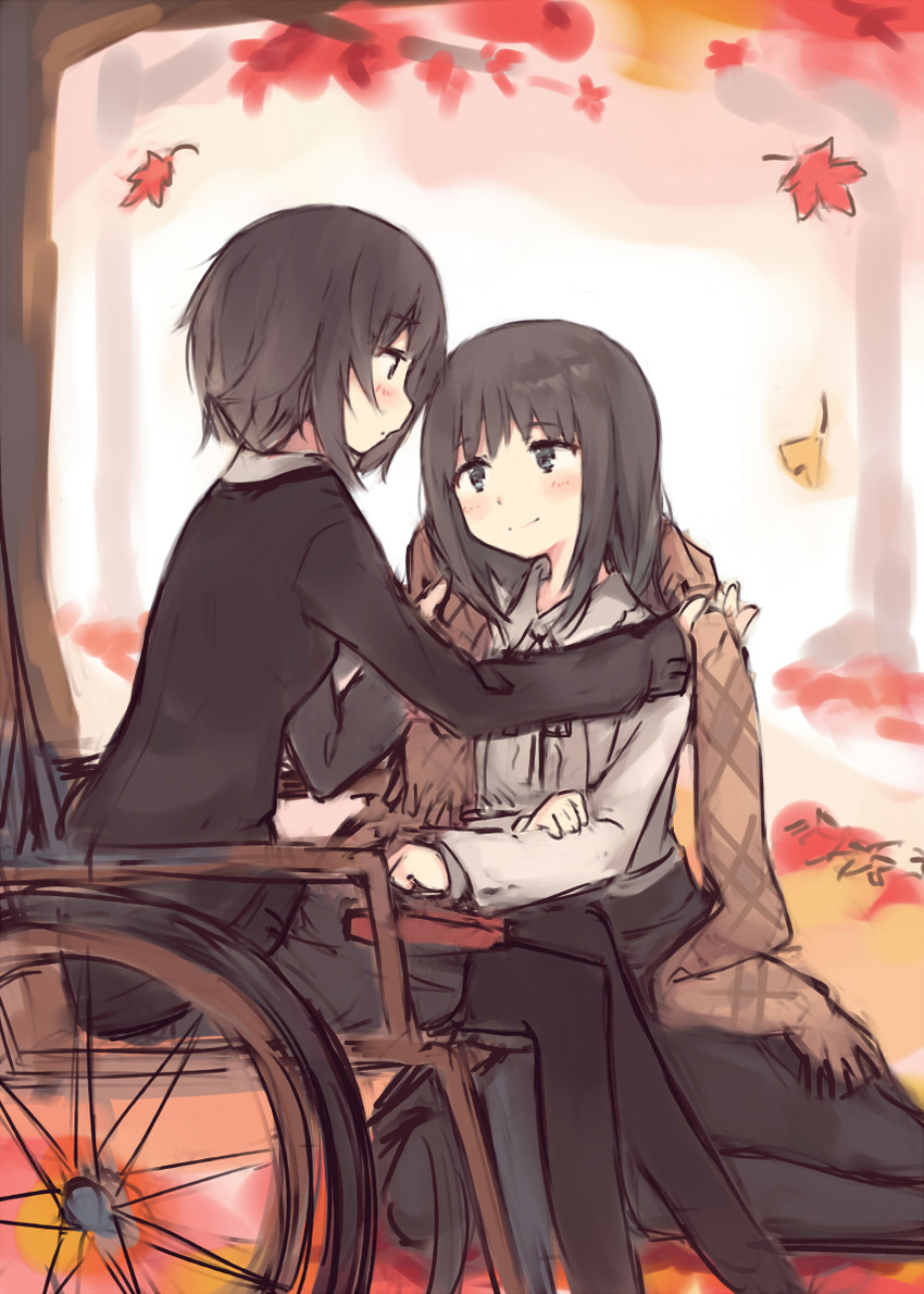 yaegaki erika and takasaki chidori (flowers) drawn by kyuri