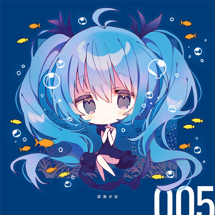 hatsune miku (vocaloid and 1 more) drawn by amano_mizu