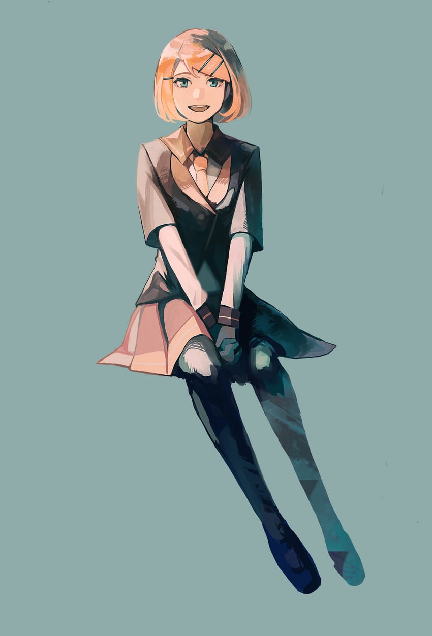kagamine rin (vocaloid and 1 more) drawn by nunosei
