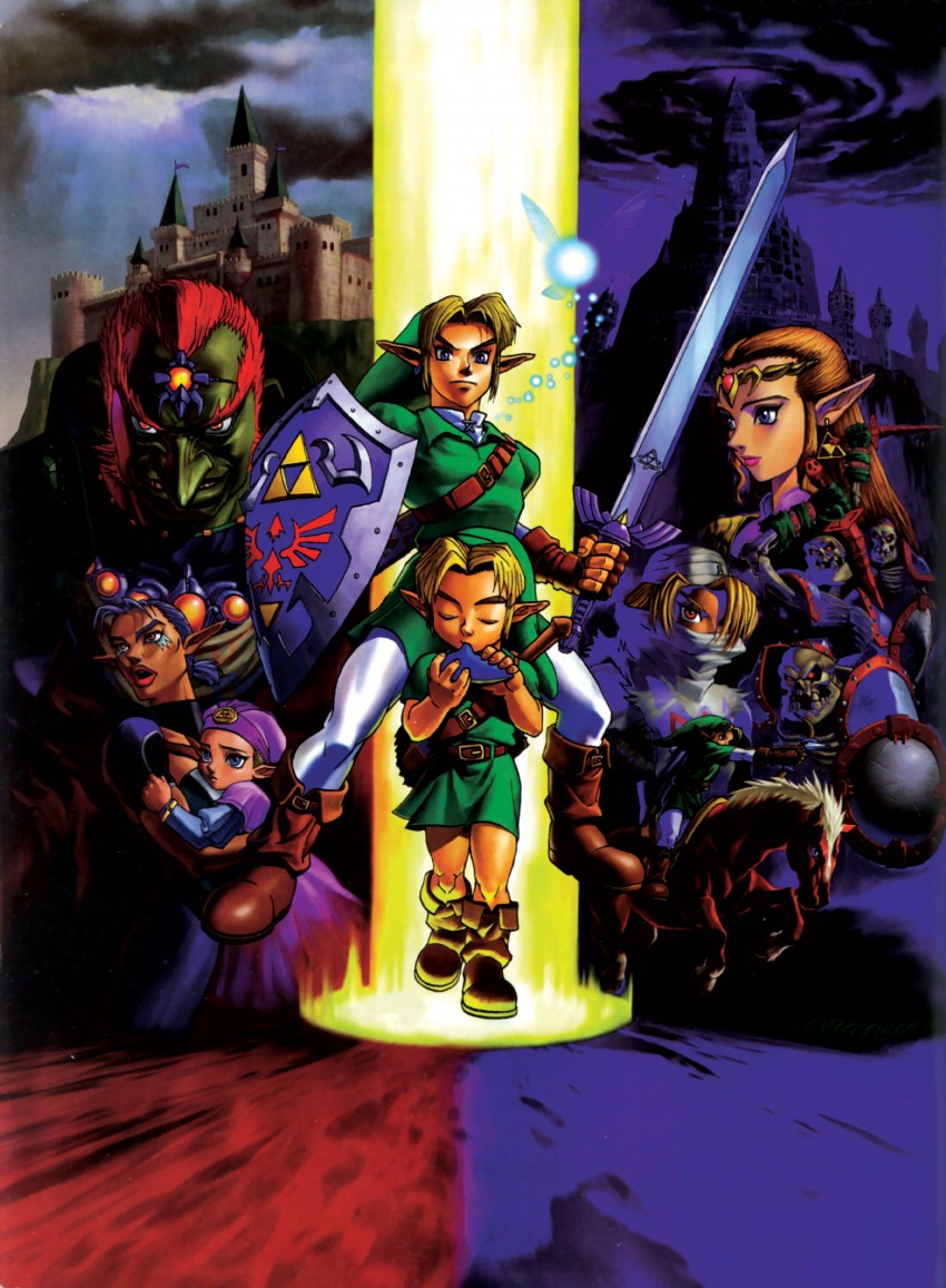link, princess zelda, ganondorf, young link, sheik, and 5 more (the legend of zelda and 1 more) drawn by nakano_yusuke