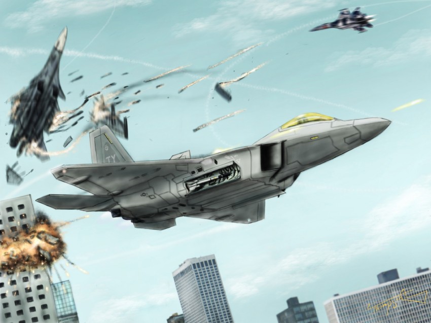 ace combat and 1 more drawn by thompson_(solowingfh)