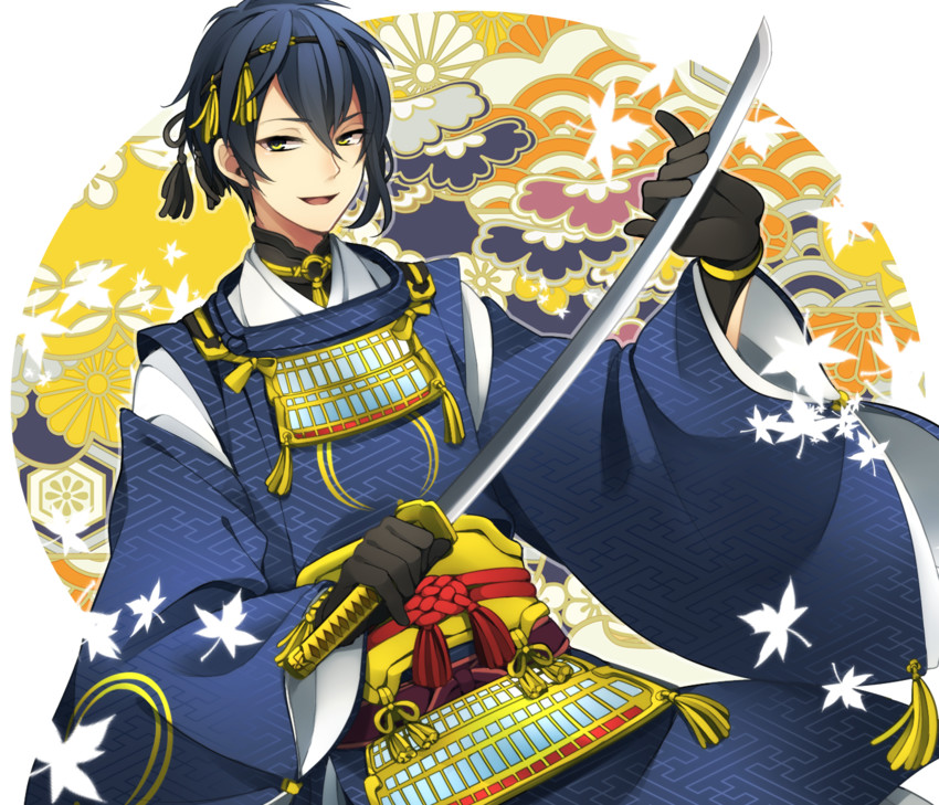 mikazuki munechika (touken ranbu) drawn by saku_anna
