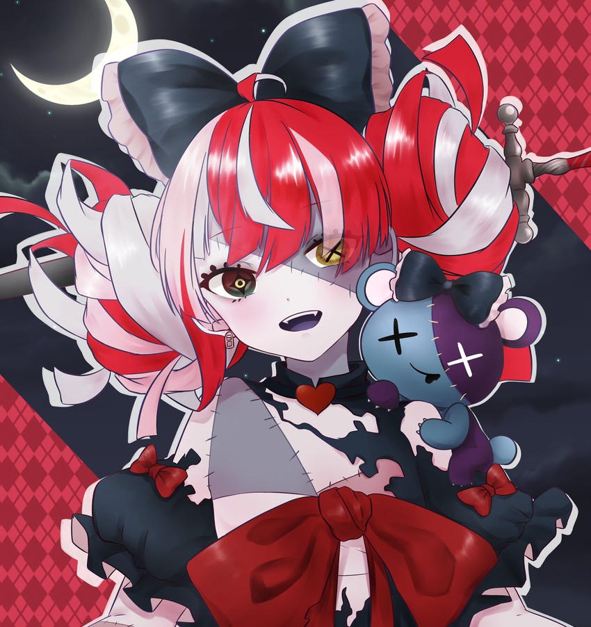 kureiji ollie and udin (hololive and 1 more) drawn by ekakibito