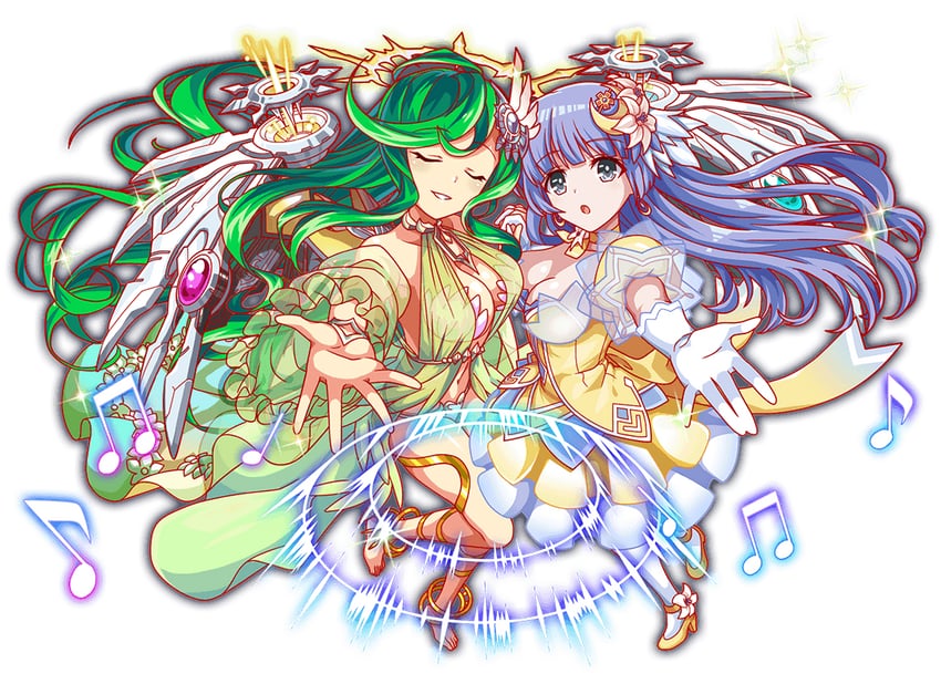 izayoi miku and gabrielle (date a live and 1 more)