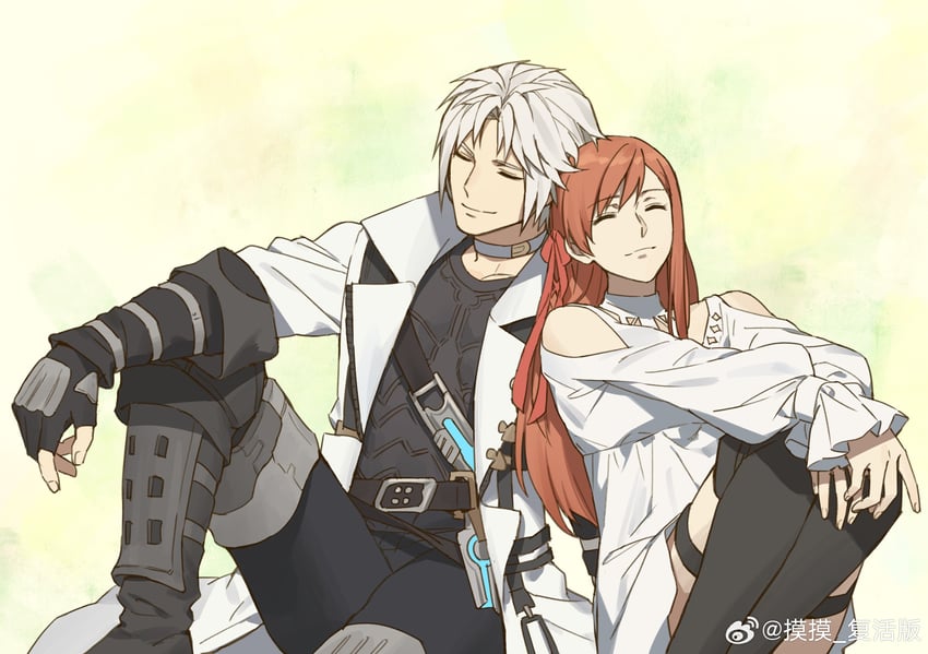 ryne waters and thancred waters (final fantasy and 1 more) drawn by mbomb
