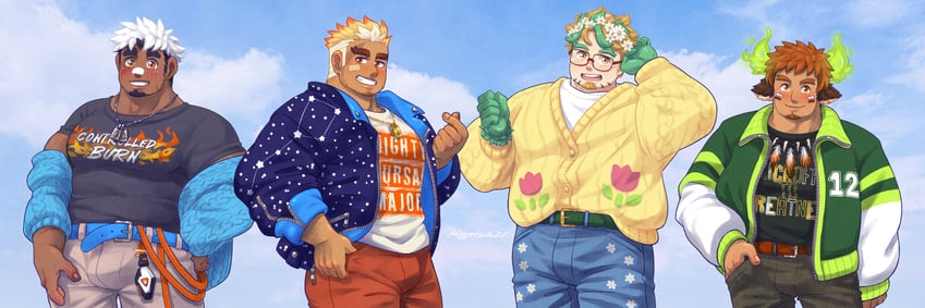 wakan tanka, akiha gongen, ulaanbaatar, and hippolytus (tokyo afterschool summoners) drawn by mystar21